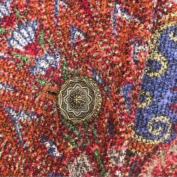 Coldwater Creek Old World Red Paisley Print Blazer - Picture 8 of 11